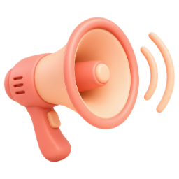 Stylized megaphone illustration